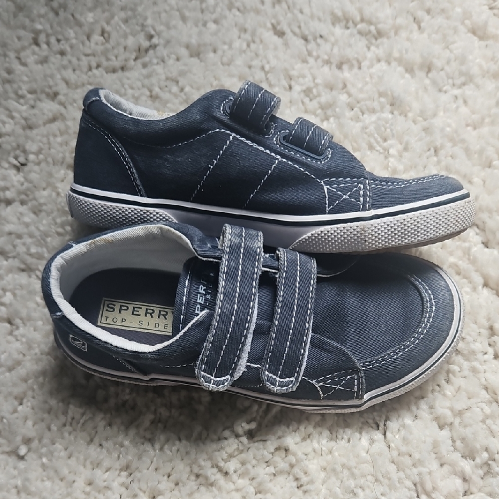 Sperry Kids Dark Blue Velcro Sneakers